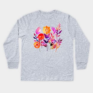 Autumn Leaves Kids Long Sleeve T-Shirt